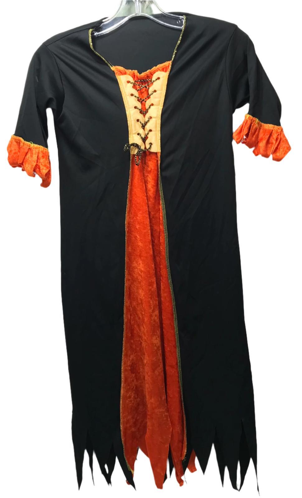 Medieval Style Witch Halloween Costume Dress Girls M