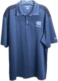 Champion UNC Tar Heels Polo Shirt NCAA Blue/Black Mens XL