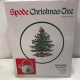 Vintage Spode Christmas Tree Whistling Tea Kettle 2.2 Quart