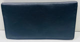 UNC Logo Black Leather Bifold Wallet Checkbook Cover