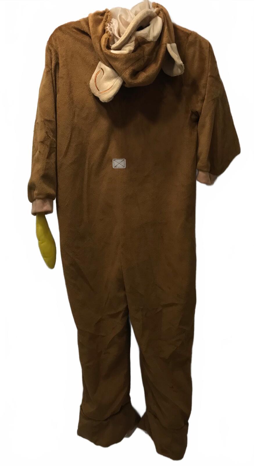 Brown Monkey Onesie Costume Kids Size 3/4 Gender Neutral