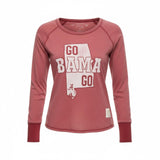 Retro Brand Red Long Sleeve Alabama Graphic Tee Ladies S