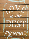 Wall Art Picture Wooden Pallet Mason Jar Art 15" x 19" LT WEAR