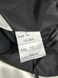 NEW Unaltered Madison James Formal Gown Black Top with Ivory Satin Skirt SZ 10