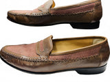 Vintage Giorgio Brutini Men's Brown Leather Loafers Mens 9