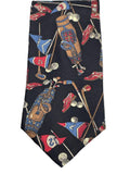 Vintage Jack Nicklaus Golf Print Silk Tie, Men, One Size