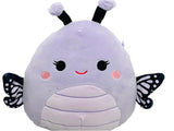 Squishmallows 8" Bibiana Purple Butterfly Lt Wear Damage Freshly Laundered