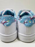 K-Swiss Shoes Court Casper White Unicorn Accent Girls 12.5