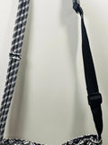 KAVU Black and White Geometric Crossbody Shoulder Bag
