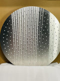 NEW! 16" Shower Round Head High Water Flow Stainless Steel Brushed Nickel Finish