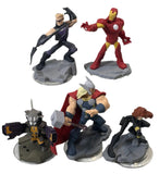 Marvel Avengers Disney Infinity 2.0 Figures - Iron Man, Thor, Black Widow, Hawk