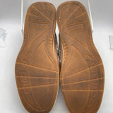 EUC Sperry Boat Top Sider Shoe Leather with Fleece Plaid Accents Ladies 8