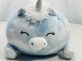 Squishmallows 8" Devla Blue Tie Dye Unicorn LT WEAR Freshly Laundered