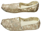 TOMS Cream Floral Embroidered Slip-On Shoes Women 7.5