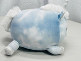 Squishmallows 8" Devla Blue Tie Dye Unicorn LT WEAR Freshly Laundered