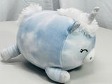 Squishmallows 8" Devla Blue Tie Dye Unicorn LT WEAR Freshly Laundered