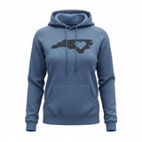 Blue Hoodie NC State Love NC Heart Long Sleeve LT STAIN ON ARM Ladies S