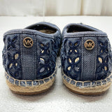 Michael Kors Denim Floral Cutout Espadrille SlipOn Shoes 6.5