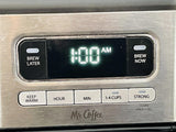 TESTED Mr Coffee 14 Cup Coffee Maker Matte Black Chrome Digital Display