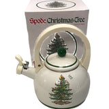 Vintage Spode Christmas Tree Whistling Tea Kettle 2.2 Quart