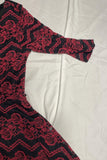 Speechless dress black and red lace girls 10 three-quarter sleeve missing belt