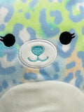 Squishmallows 8" Lindsay Blue Cheetah LT WEAR Freshly Laundered