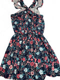 ShoSho girls dress blue floral frilly tank size 10