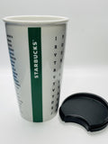 2016 Starbucks Ceramic Travel Mug with Black Lid 12 fl oz