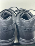 FILA Black Memory Foam Lace-Up Sneakers Men 10