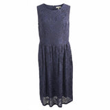 Luxe by Carmen Marc Valvo Blue Lace Sleeveless Dress Ladies 16