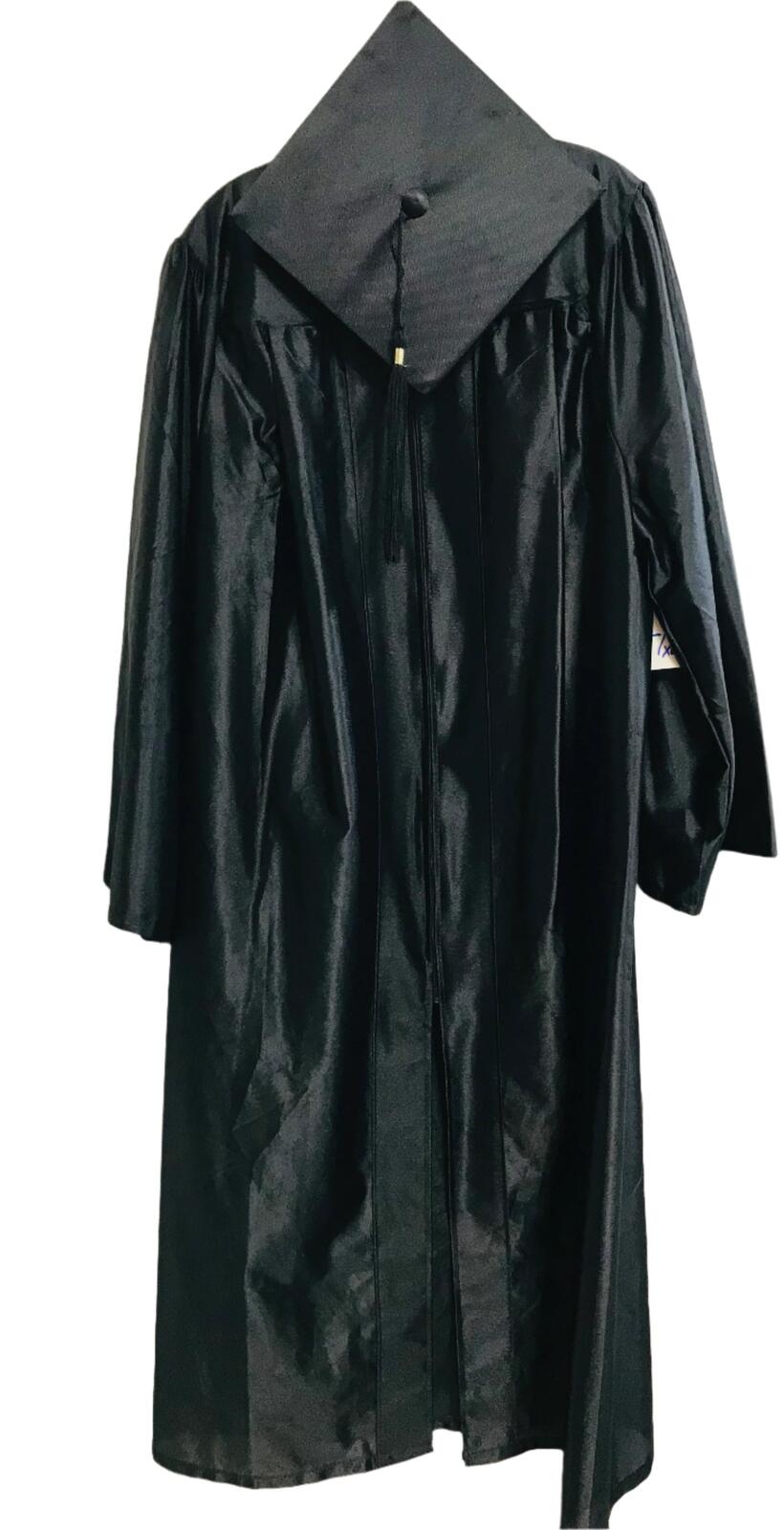 Black Graduation Gown with Cap  Adult L / XL
