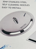 NEW! 16" Shower Round Head High Water Flow Stainless Steel Brushed Nickel Finish