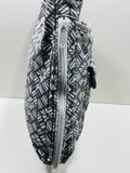 KAVU Black and White Geometric Crossbody Shoulder Bag