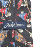 Vintage Jack Nicklaus Golf Print Silk Tie, Men, One Size