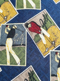 Jacob Roberts Ltd. Vintage Golf Scene Necktie Men's One Size