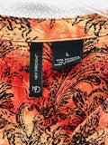 Retro New Directions Long Sleeve Paisley Fall Print Blouse Ladies Size Large