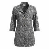 Cabi Black & White Chevron Jacket Ladies M
