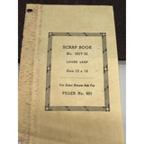 VINTAGE Scrapbook 1950's Hard Leather Bound Textured Indian Chief Head  12x14