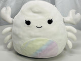 Squishmallows 8" Magela White Crab w/ Tie Dye Belly Freshly Laundered
