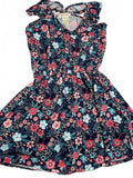 ShoSho girls dress blue floral frilly tank size 10