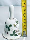 Vintage Wedgwood Wild Strawberry Bone China Bell Made in England