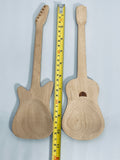 Kikkerland Wooden Guitar and Electric Guitar Shaped Spoon Rest - Set of 2