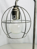 Modern Industrial Metal Cage Table Lamp with On/Off Toggle Switch