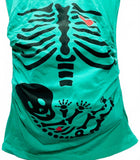 Purpless Maternity Skeleton Graphic Short Sleeve T-Shirt Sm