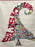 Handmade Quilted Wall Hanging with Christmas Poem Design 39"