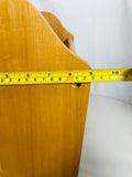 Vintage Wooden Magazine Rack Organizer with Handle