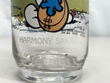 Vintage 1983 Harmony Smurf Tall Drinking Glass Licensed by Wallace Berrie & Co.