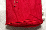 Red Plush Felt Christmas Santa Gift Bag XL36" l x 24"w