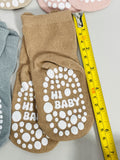 Set of 4 Baby Non-Slip Socks with Animal Faces