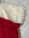 Red Plush Felt Christmas Santa Gift Bag XL36" l x 24"w